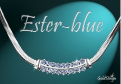 Ester blue - řetízek stříbřený